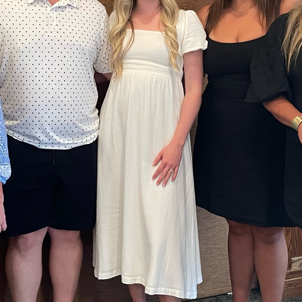 White Midi Dress